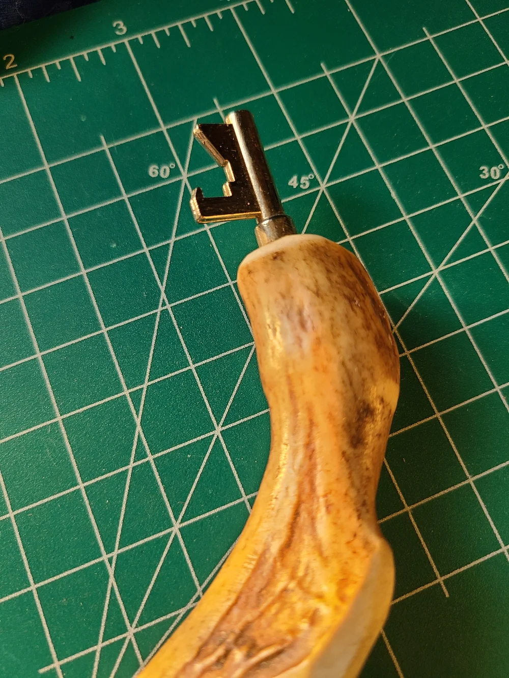 Vintage Brown Antler Keychain Bottle Opener